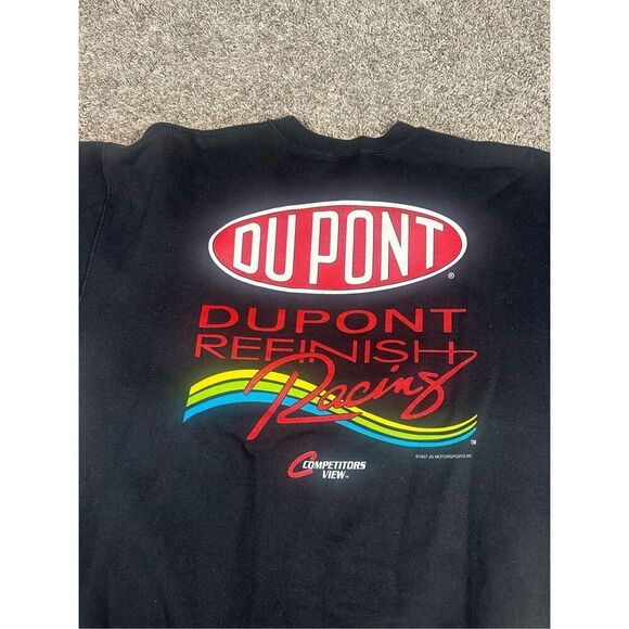 Vintage NASCAR 1997 Jeff Gordon 24 Dupont Racing Crewneck Sweatshirt Pullover XL - Picture 3 of 12